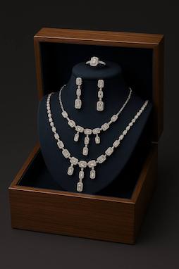 سرویس نقره نگین‌دار مجلسی | درخشش خاص و قیمت اقتصادی در زیوین گالری